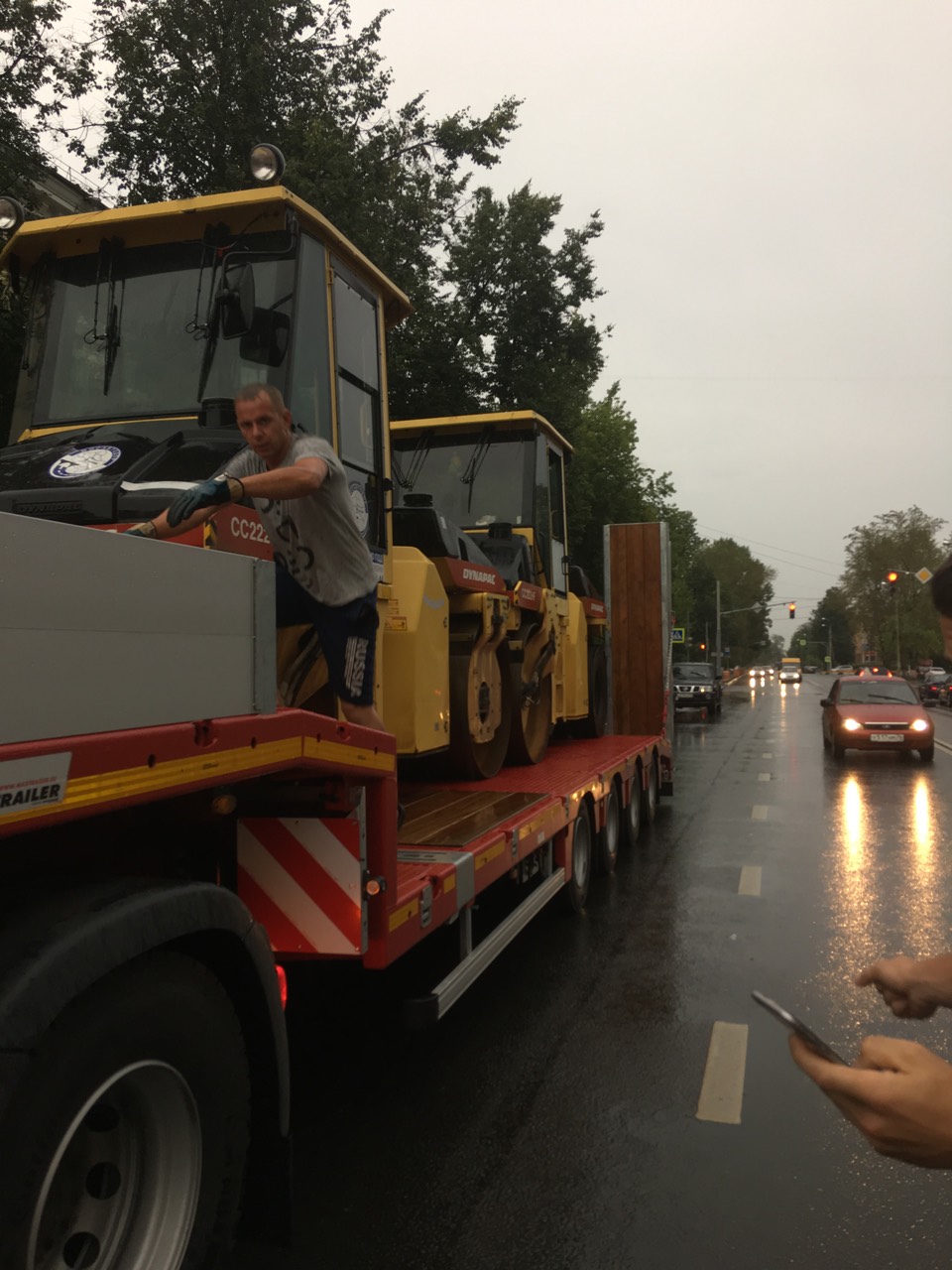 Перевозка катков асфальтовых