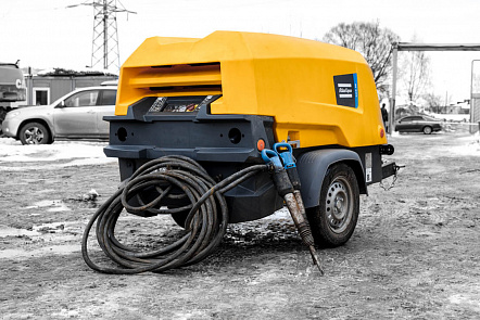 Фото Atlas Copco XAS 88 с отбойником в прокат 