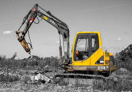 Фото На базе мини экскаватора VOLVO EC55 в прокат 